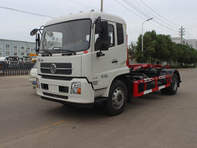 東風(fēng)天錦鉤臂車(chē)SCS5180ZXXDFH6車(chē)廂可卸式垃圾車(chē)