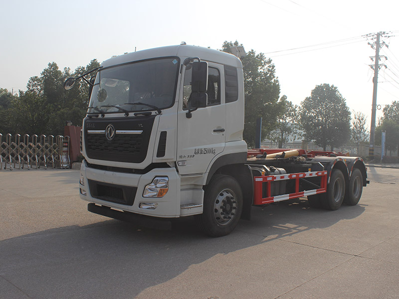 東風(fēng)天龍后八輪鉤臂車(chē)SCS5251ZXXDFH6車(chē)廂可卸式垃圾車(chē)
