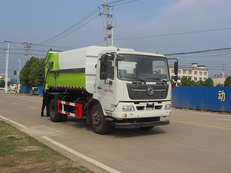 東風天錦底盤（3800軸距）壓縮式對接垃圾車